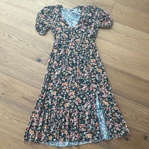 Zara floral midi dress size medium